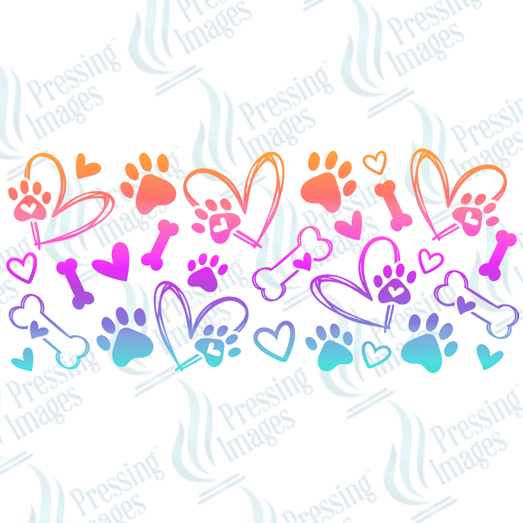 UVW 1371 Dog paw colour - Pressing Images