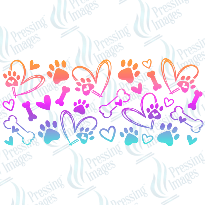 UVW 1371 Dog paw colour - Pressing Images
