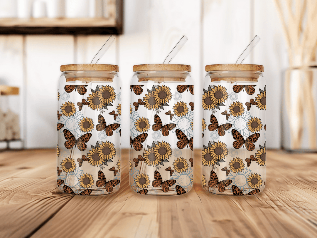 UVW 1382 Butterfly floral - Pressing Images