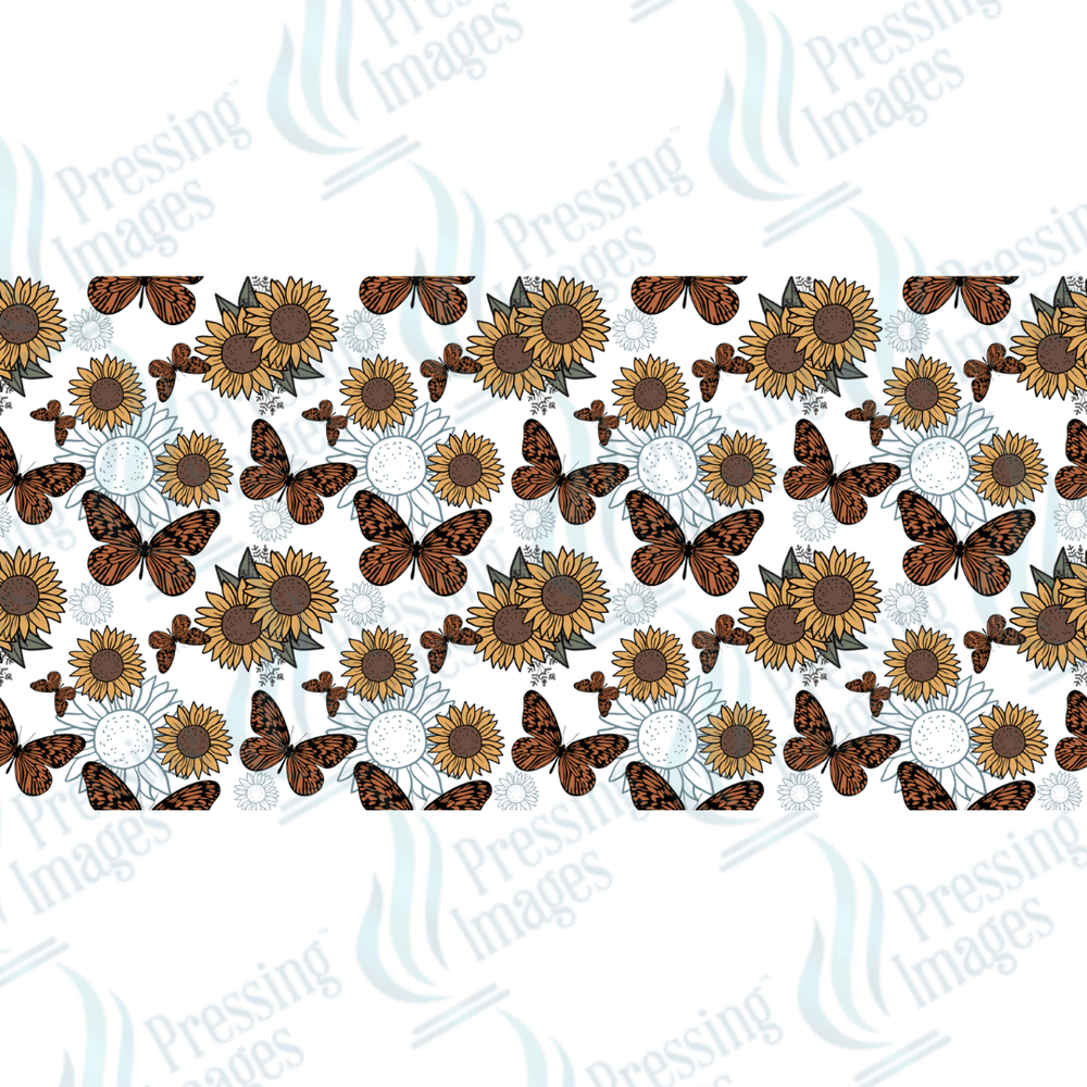 UVW 1382 Butterfly floral - Pressing Images