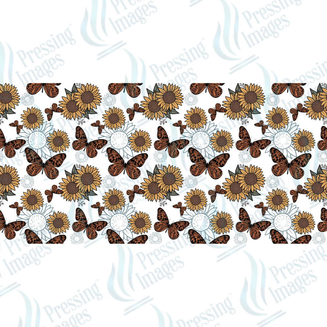 UVW 1382 Butterfly floral - Pressing Images