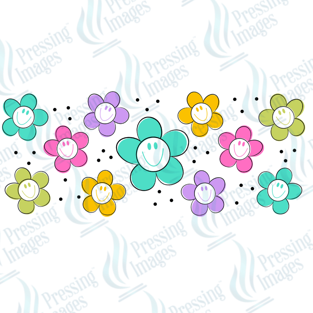 UVW 1388 Flower smileys - Pressing Images