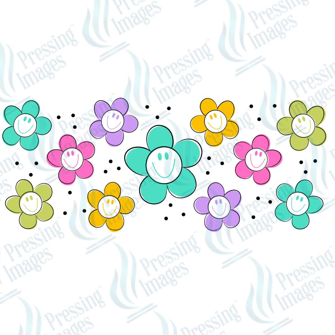 UVW 1388 Flower smileys - Pressing Images