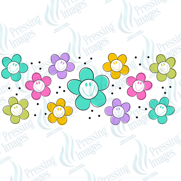 UVW 1388 Flower smileys - Pressing Images