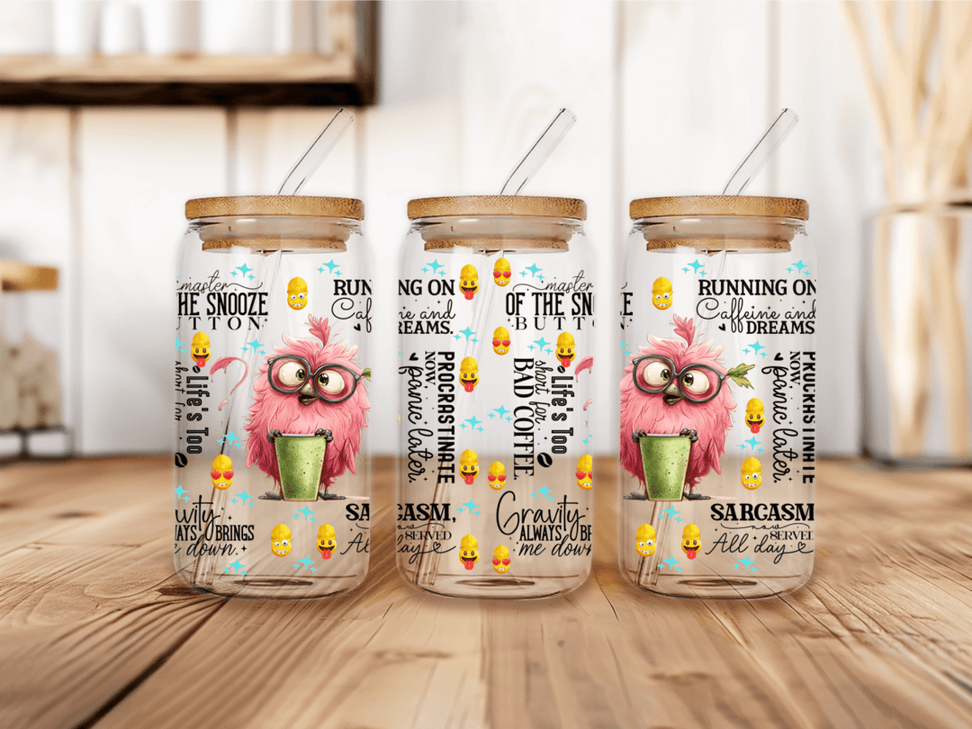 UVW 1455 Pink bird sarcasm - Pressing Images