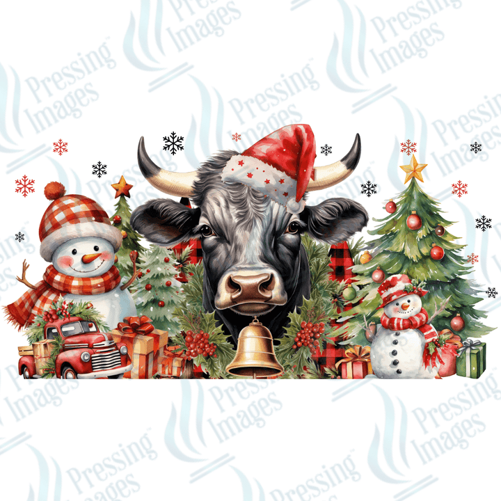 UVW 1467 Christmas cow - Pressing Images