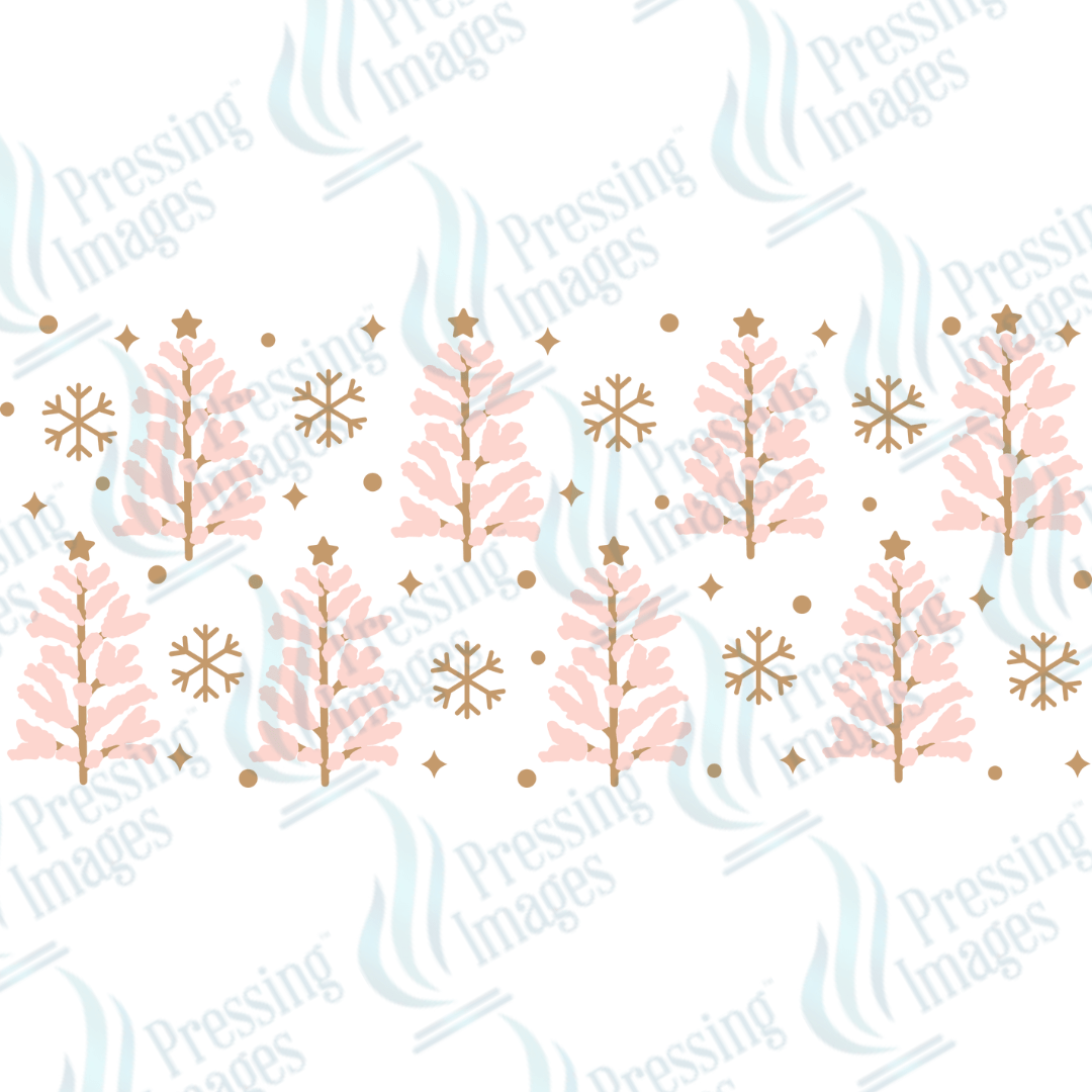 UVW 1469 Christmas trees and snowflakes - Pressing Images
