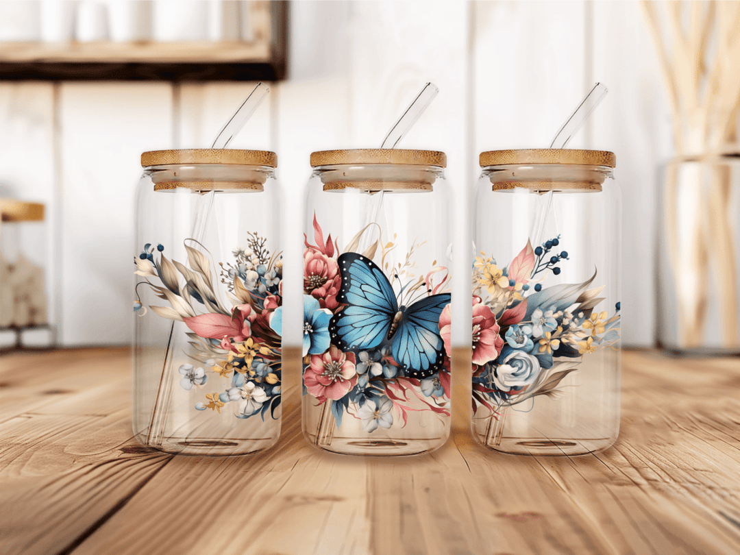 UVW 1484 Butterflies and flower - Pressing Images