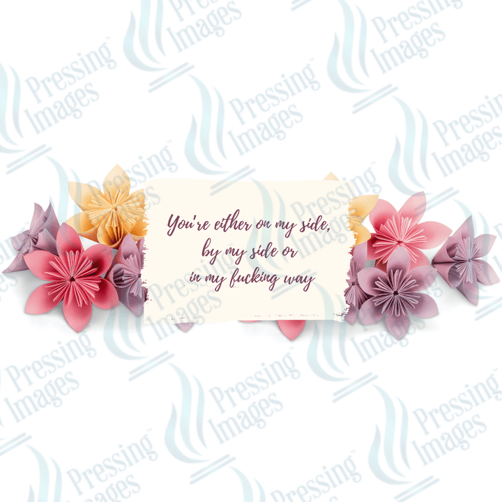 UVW 1487 You're either on my side by my side - Pressing Images