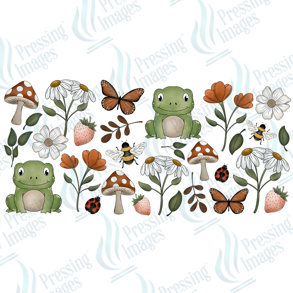 UVW 1499 Retro frogs - Pressing Images