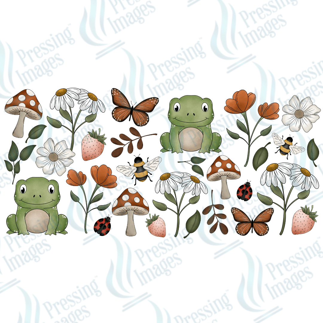 UVW 1499 Retro frogs - Pressing Images