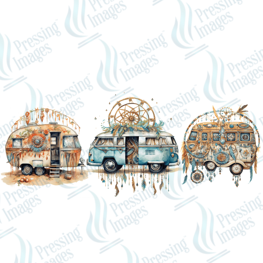 UVW 1537 Boho caravan - Pressing Images