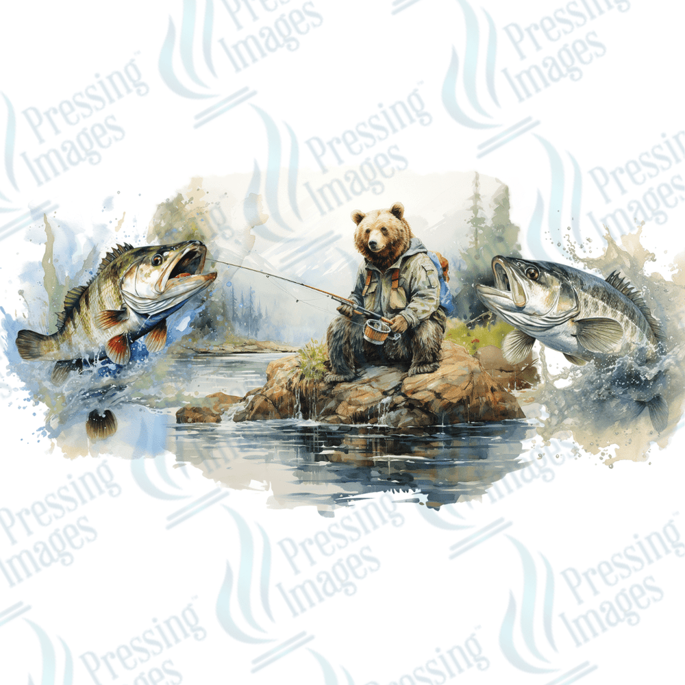 UVW 1551 Fishing bear - Pressing Images