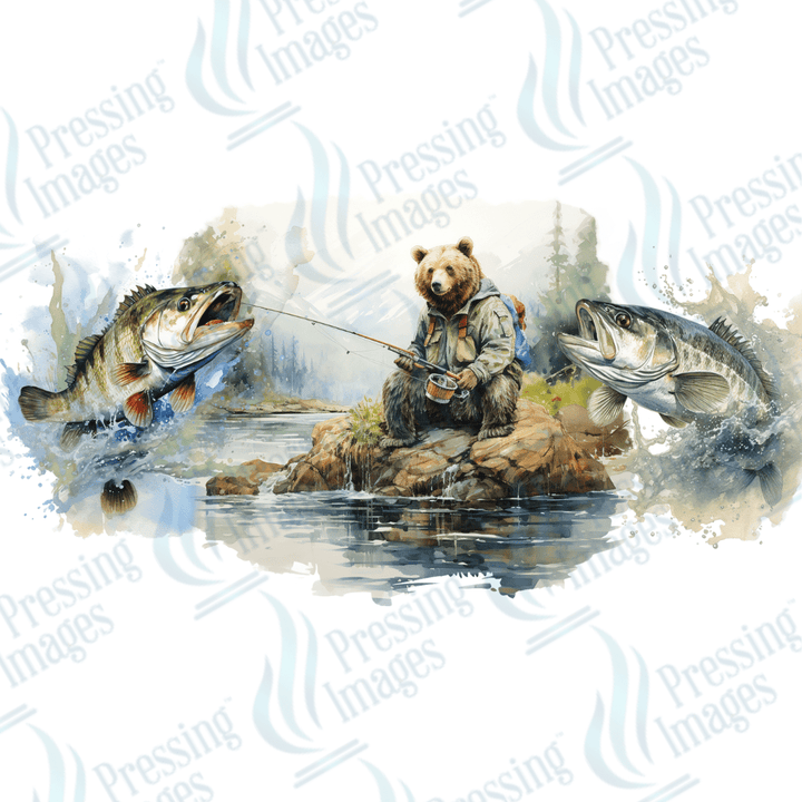UVW 1551 Fishing bear - Pressing Images