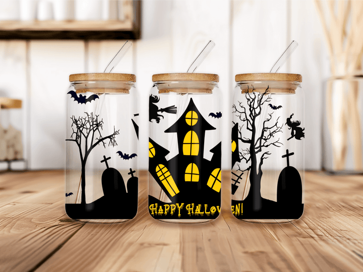 UVW 1560 Haunted house with text - Pressing Images