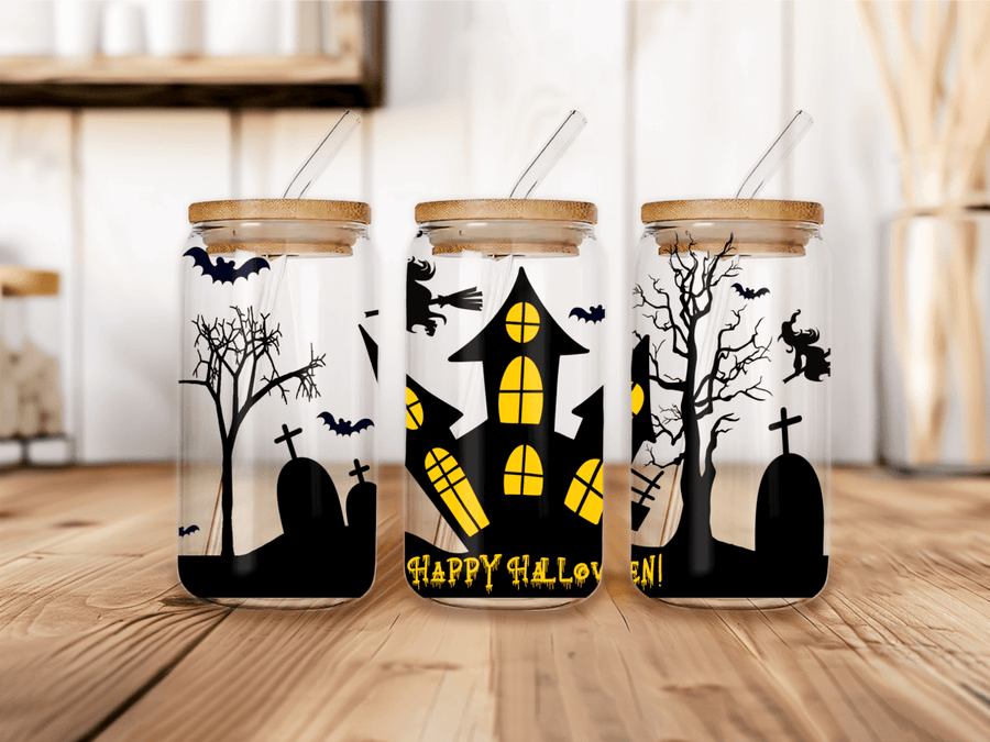 UVW 1560 Haunted house with text - Pressing Images