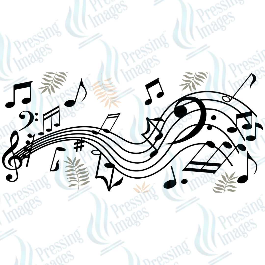 UVW 1571 Music notes - Pressing Images