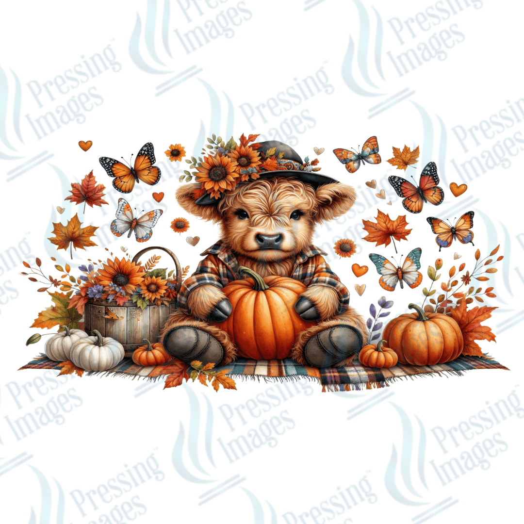 UVW 1601 Fall highland cow - Pressing Images