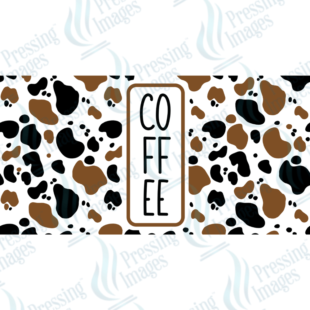 UVW 1637 Cow print coffee - Pressing Images