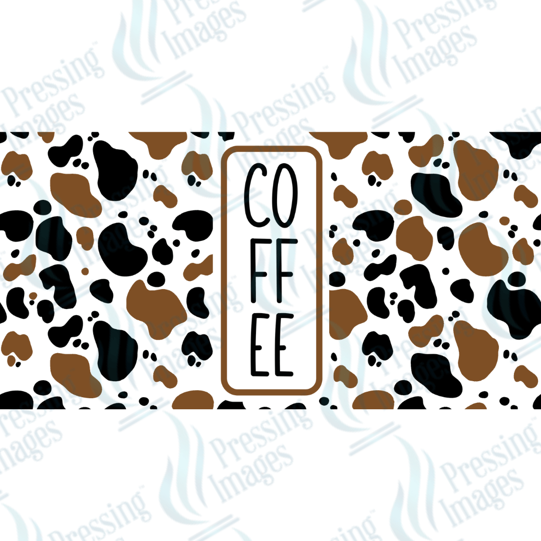 UVW 1637 Cow print coffee - Pressing Images