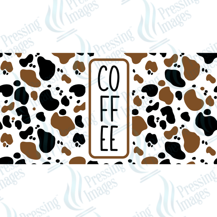 UVW 1637 Cow print coffee - Pressing Images