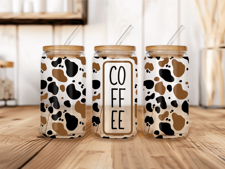 UVW 1637 Cow print coffee - Pressing Images