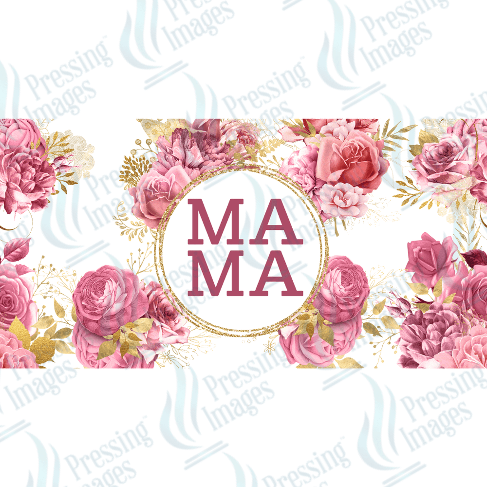 UVW 1638 Mama pink roses - Pressing Images