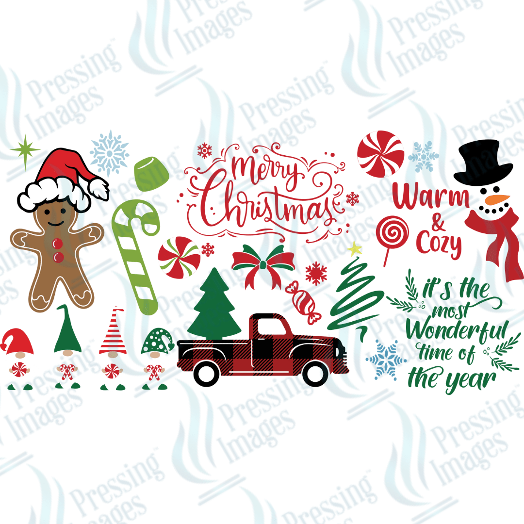 UVW 1639 Christmas Truck and elements - Pressing Images