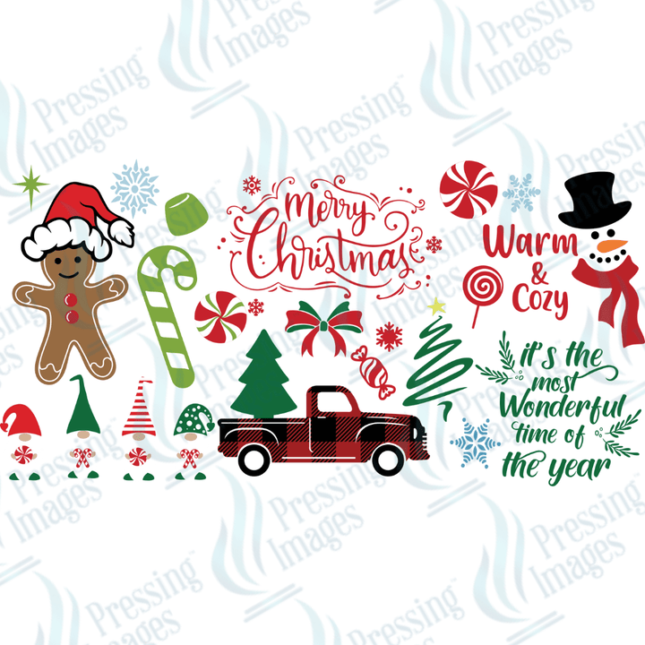 UVW 1639 Christmas Truck and elements - Pressing Images