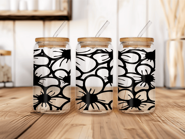 UVW 1644 Black floral - Pressing Images