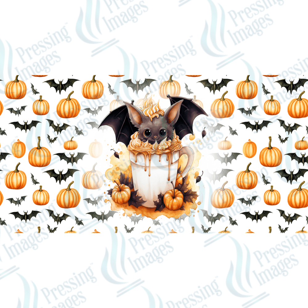 UVW 1657 Cute bat in latte - Pressing Images