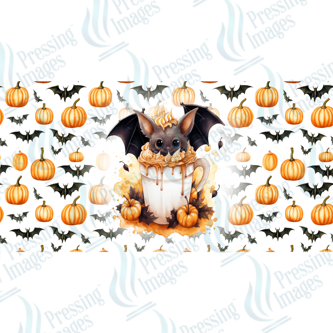 UVW 1657 Cute bat in latte - Pressing Images