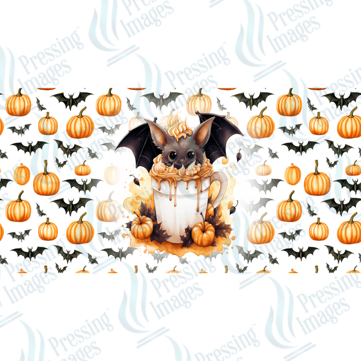 UVW 1657 Cute bat in latte - Pressing Images