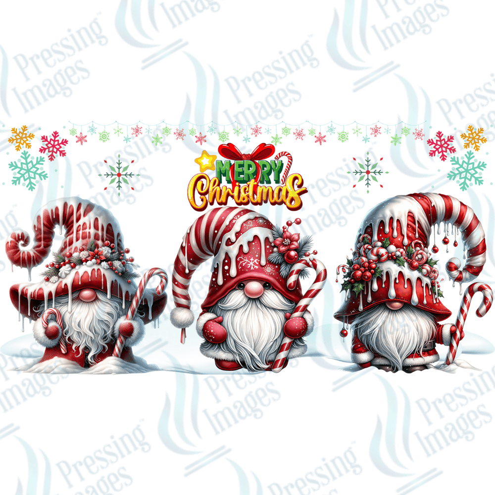 UVW 1682 Merry Christmas gnomes - Pressing Images