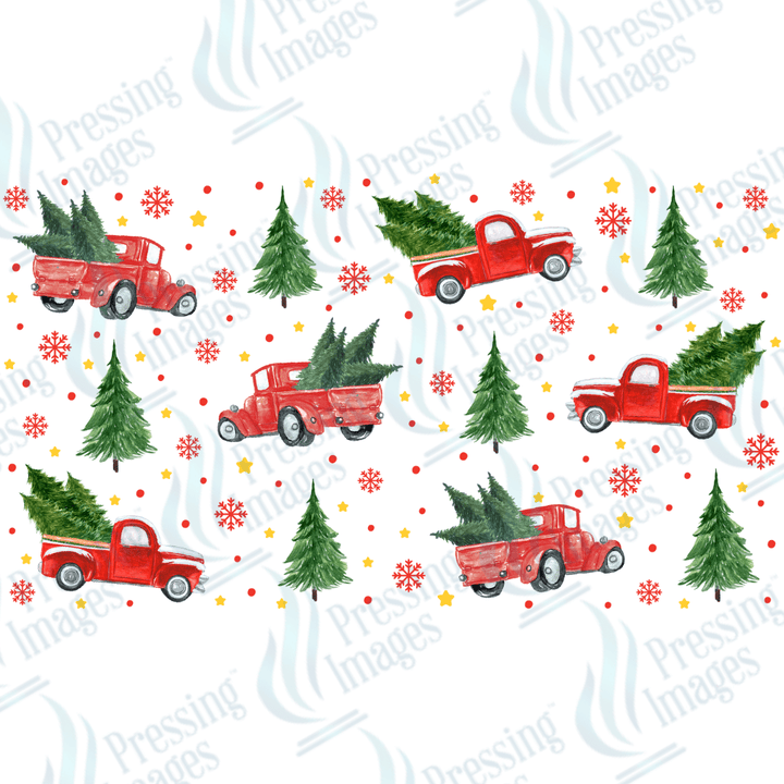 UVW 1688 Red truck Christmas - Pressing Images