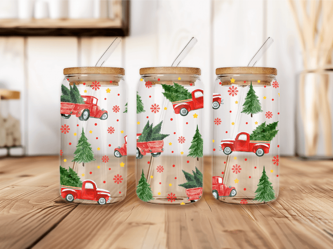 UVW 1688 Red truck Christmas - Pressing Images