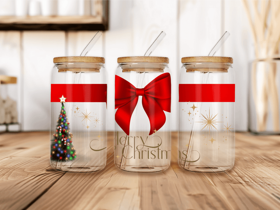 UVW 1698 Merry Christmas bow - Pressing Images