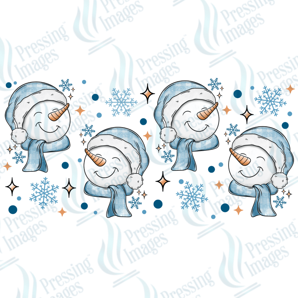 UVW 1707 Blue snowman - Pressing Images