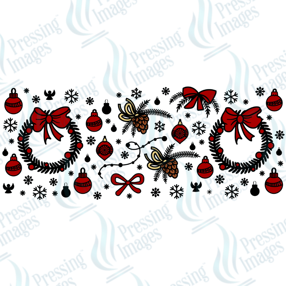 UVW 1708 Christmas wreath - Pressing Images
