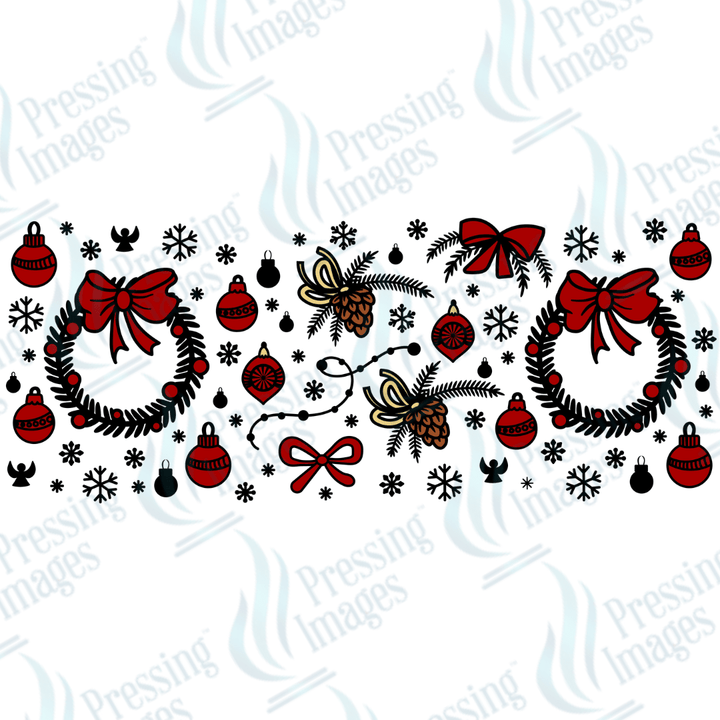 UVW 1708 Christmas wreath - Pressing Images