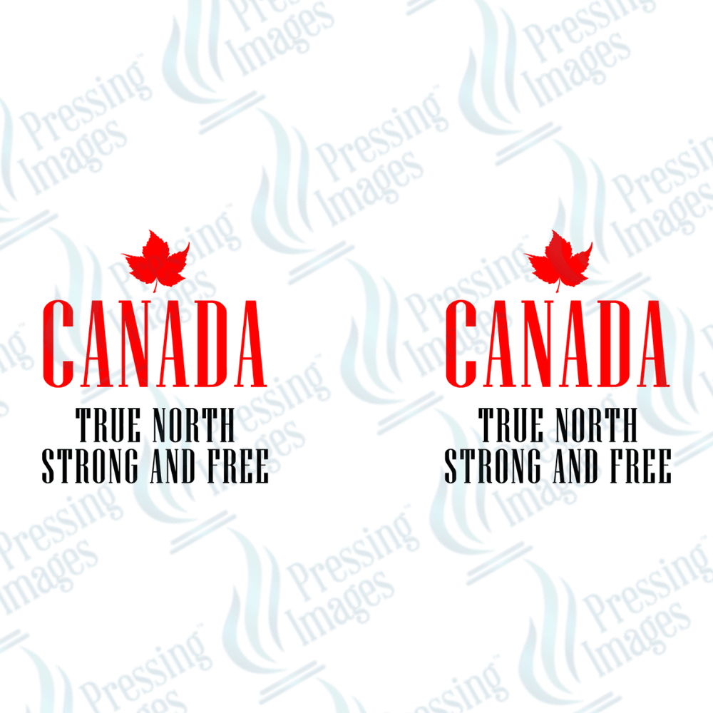 UVW 2175 Two Sided True North Strong And Free - Pressing Images