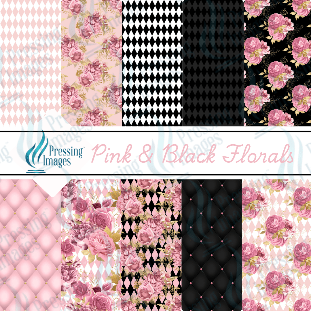 VP 1003 Florals Pink and Gold - Pressing Images