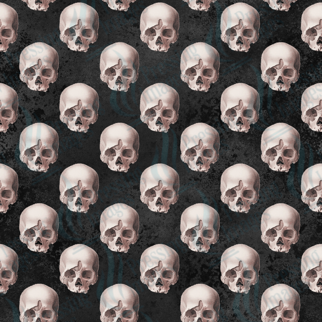 VP 1005 Pink Skulls - Pressing Images
