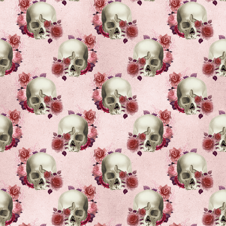 VP 1005 Pink Skulls - Pressing Images