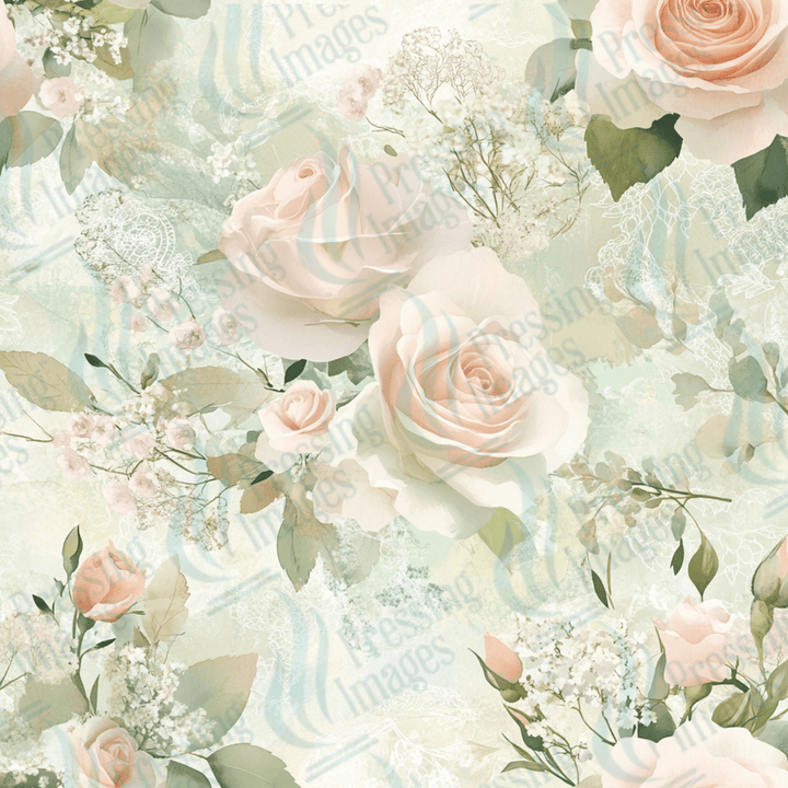 VP 1017 Sage and Roses - Pressing Images