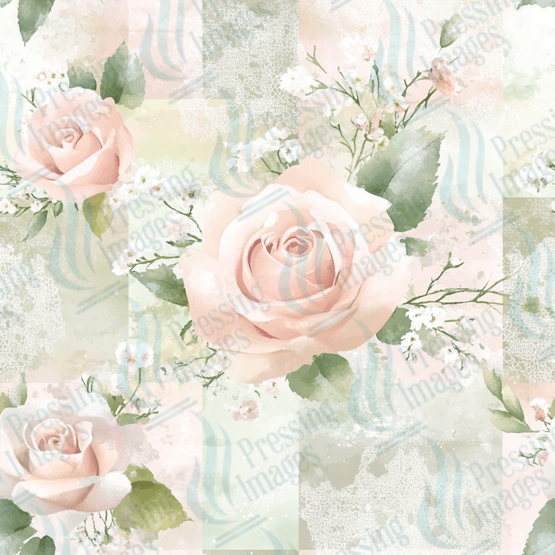 VP 1017 Sage and Roses - Pressing Images