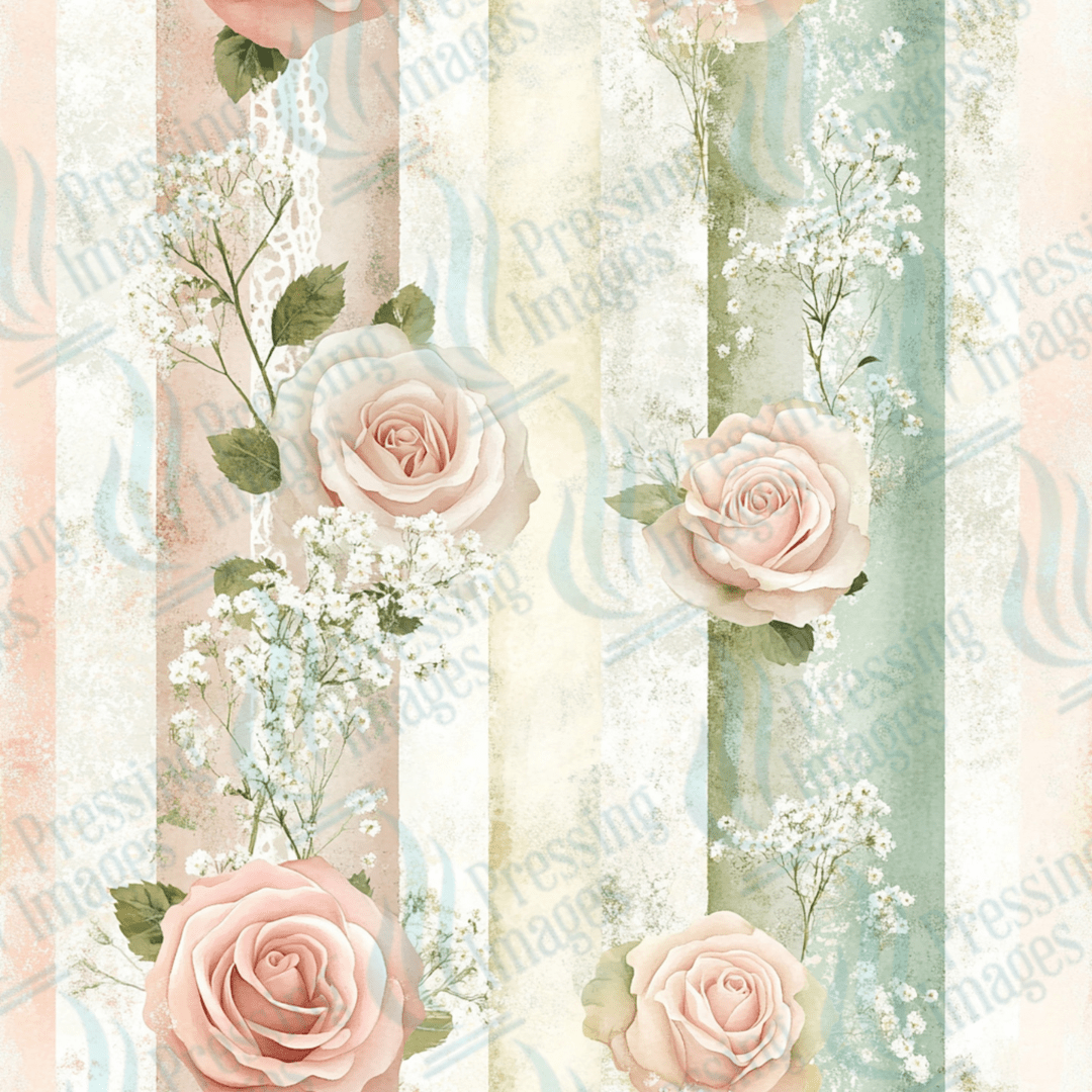 VP 1017 Sage and Roses - Pressing Images