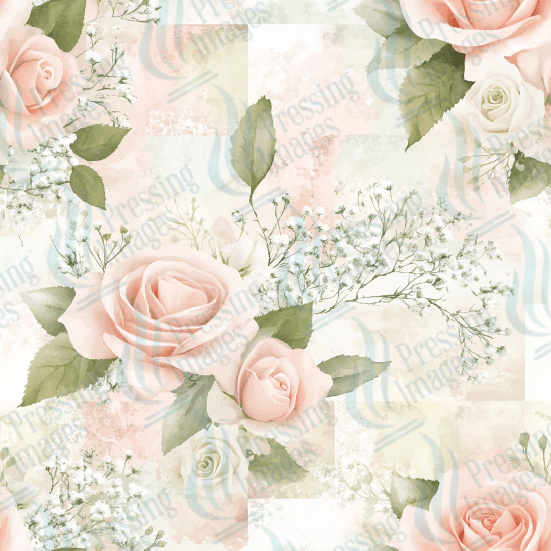 VP 1017 Sage and Roses - Pressing Images