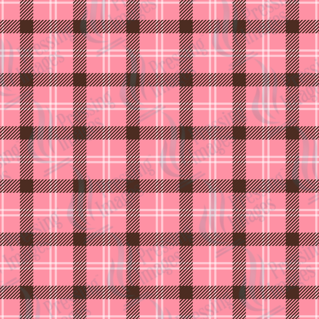 VP 1020 Pink and Brown Plaid - Pressing Images