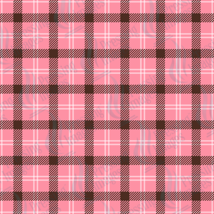 VP 1020 Pink and Brown Plaid - Pressing Images
